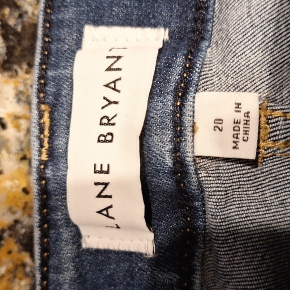 Womens Lane Bryant stretch straight fit magic waistband denim shorts 20 - Picture 3 of 6